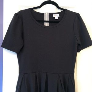 LuLaRoe solid black Amelia Dress